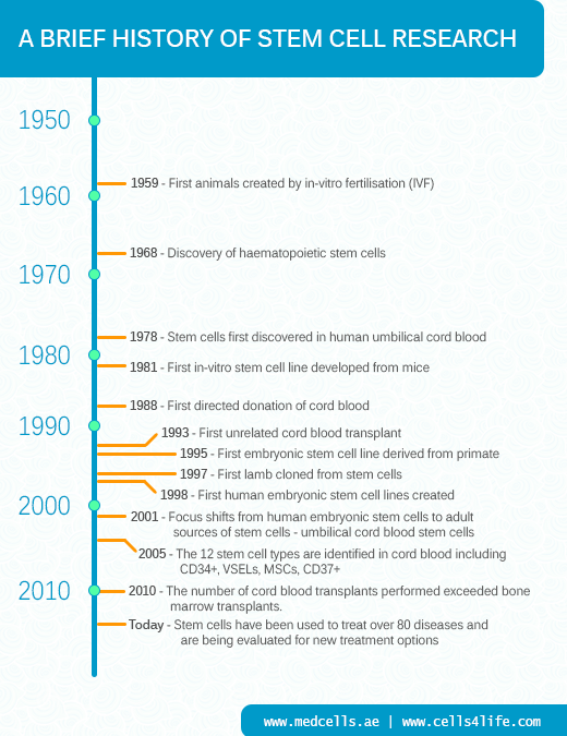 A Brief History of Stem Cell Research | MedCells Cord Blood Banking